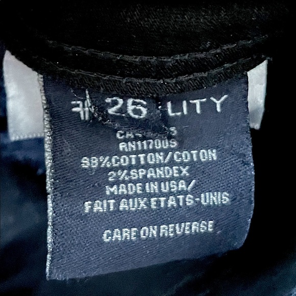 Fidelity Stevie Jeans in Manhattan Black - Picture 4 of 6